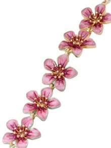 1pc Handmade Gradient Dip-Dyed Pink Five-Petal Flower Anklet, Vintage Style, Suitable For Vacation, Travel, Dating, Daily Wear, Elegant Women's Jewelry - A - View 5