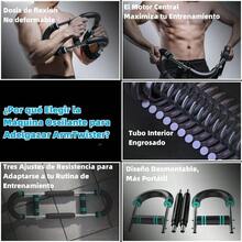 Ejercitador de Brazo y Expansor de Pecho Ajustable, Shaker Arm Trainer 30-50KG, Power , Chest & Arm Workout Equipment for Men & Women, Chest Exerciser, Detachable Portable Power  Bar - Azul - Ver 5