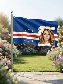 Customized Cape Verde Flag With Customized Photos, Available In Multiple Sizes, Suitable For Courtyard, Porch, And Interior Decoration, Functional, Exquisite And Fashionable, Suitable For All Seasons, Personalized Gift, Flag Not Included - Multicolor - View 7