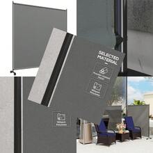 183 X 181cm Portable Privacy Screen, With Wheels - Dark Grey - T0001-01-2121 - View 2