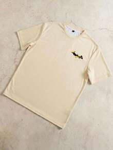 Strevion BATMAN Men's Summer Casual Bat Pattern Short Sleeve T-Shirt - Multicolor - View 2