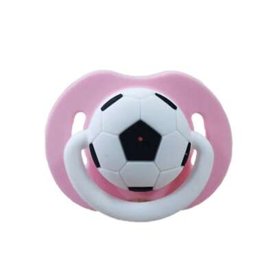 Chupete de silicona para bebés con divertido diseño en forma de, juguete de dentición para bebés con dientes pequeños, chupete ortodóntico, no contiene plata.