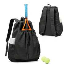 1PC Outdoor Tennis Drawstring Backpack For Court Training, Large Capacity, Dual Pockets, Portable Backpack - Multicolor - View 10