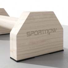 Wooden Parralletes Bars, Push Up Handles With Non-Slip Base, Calisthenics Equipment, For Home Gym, Training - T0001-01-1997 - View 4