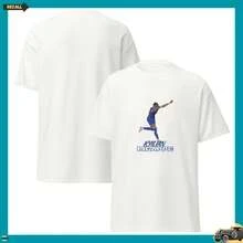 Diseño de camiseta de fútbol con la silueta de Kylian Mbappé - Blanco - Ver 2