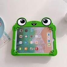 這款精緻卡通大眼青蛙矽膠保護殼適用於 iPad Air 4/5 10.9 吋、7/8/9 10.2 吋、(A16) 11 吋 (第 11 代 2025 年款),風格可愛,非常適合返校季、情人節、新年及其他場合 - 彩色 - 查看 5