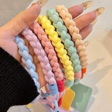 This Durable, Braided Short Wrist Strap Features A "Dopamine-Style" Macaron Color Palette; Versatile And Stylish, It Makes An Excellent Gift For Friends And Family-Perfect For Birthdays, Holidays, Or Summer Beach Vacations. - Multicolor - View 5