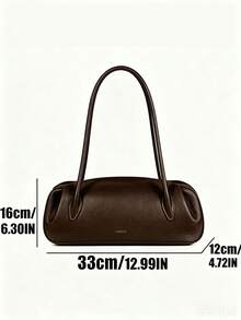 Women's New Baguette Underarm Bag, Vintage Long Shoulder Shoulder Bag, Minimalist Handbag, Daily Commute Bag, Versatile Women's Bag - Coffee - View 2
