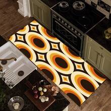1pc Pattern Printed Long Runner Mat, Home Floor Mat, Doorway Entrance Mat, Indoor Entryway Mat, Bedroom Bedside Mat, Kitchen Mat, Kitchen Long Runner Mat, Suitable For Living Room, Laundry Room, Bathroom - Multicolor - View 4