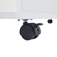 Mesa Auxiliar Ajustable Altura, Mesa de Café Móvil, 4-en-1 Multifunción, Convertible en Mesa de - Blanco - Ver 11