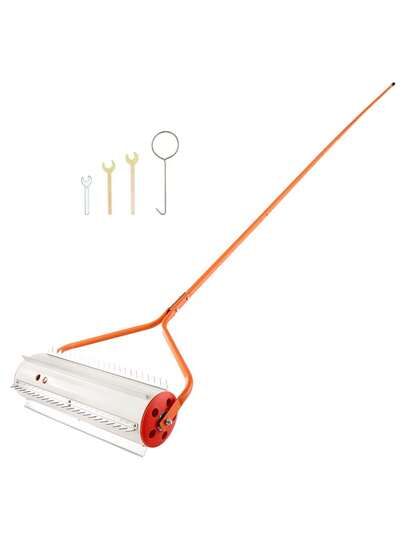Lake  Roller 18 Ft Lake And Pond  Removal Tool Muck  Aquatic And Sludge Tiller Rid Roots And Muck Buildup 6 Preassembled Stainless Steel Blades 5 Aluminum Handles Easy Assembly