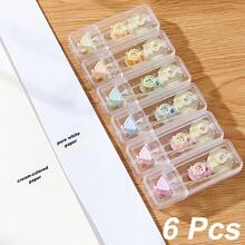 6pcs/12pcs Visible Capacity Correction Tape, Kraft Paper Color Transparent Window Design, Smooth & Quick-Dry, Suitable For Students And Teachers, Back To School Stationery - Multicolor - View 11