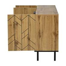 Sideboard Natural Made Of Wood For Dining Room And Living Room - 自然的 - 查看 11