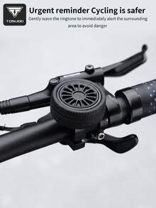 TOSUOD Mini Sonnette de Vélo Rotative en Forme de Pneu, Klaxon de Vélo Créatif et Personnalisé Décoratif, Design Compact et Portable Amusant en Forme de Pneu, Installation Facile avec un Son Clair, Sonnette d'Avertissement Universelle pour Vélos de Montagne, Accessoire de Cyclisme Personnalisé - Multicolore - Voir 2