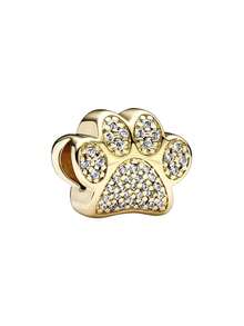 1pc New Original Shiny Gold Turtle Claw Print Cat Dragon Pendant Bead DIY Women's Jewelry Gift Bead, Suitable For Bracelet - Multicolor - View 13