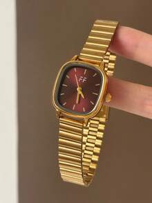 This Classic Women's Quartz Watch Is Elegant And Generous, Suitable For Daily Wear And Commuting, And Is Also An Ideal Gift. - Gold - View 8