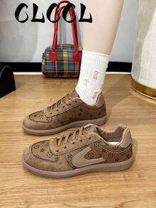 2026 New Women's Flat Casual Sports Fashion Sneakers - Brown - View 6