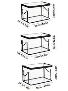 Heavy-Duty Transparent Storage Box With Flip Lid, Large Rectangular Stackable Space-Saving Organizer Bin, Durable Plastic Storage Container For Clothes Books Home Office Travel Household Organization Backpack Storage Bag - Multicolor - View 7