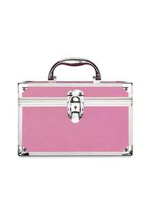 Portable Beauty & Hairstyling Box, Handheld Cosmetic Storage Case, Handheld Home & Travel Makeup Box - Multicolor - View 11