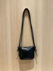 Girl's Mini Crossbody Bag, Versatile Solid Color Soft PU Material Small Square Bag, Lightweight Lipstick Coin Purse, Suitable For Daily Use - A - View 11