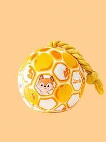 Durable Squeaky Dog Toy Interactive Self-Play Chew Ball Relieve Boredom Release Energy Soft Plush Pet Toy Suitable For Small Dogs Teddy Bichon Easter Father's Day Pet Gift - Multicolor - View 12
