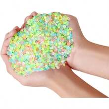 夜光砂 蓄光ストーン ミックスカラー 25g 1, 000粒 7色入り 3〜5mm レジン 手芸 クラフト デコレーション 夜光ビーズ ND - 0266 - R02 - MIX - 25g - 500グラム (3-5mm) - チェックする 2