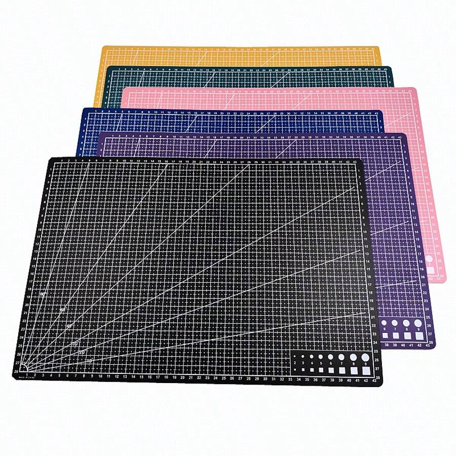 1pc Random Color A3 Cutting Mat Scrapbooking Pad Desktop Mat 45*30cm Thickness 1.4mm - 1pc Random Color A3 - View 1