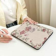2 Rabbits And Floral Pattern Painted Effect Tablet Protective Case, Built-In Pen Slot, With Stand, Suitable For Honor 8/9/10/X8/X8A/X9/X8Pro/X9Pro And Other Models/ MatePad Se 11 Inch/MatePad 11 Inch/11.5 Inch, MatePad Pro, Apple 10th/11th Gen 2025 (A16), Galaxy Tab A7/A9 And Other Popular Models - Style 20 - View 8