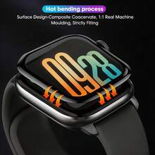 2片裝 Band 9 Pro 智慧手錶螢幕保護貼，薄型貼合，全曲面邊緣覆蓋（非玻璃材質），無氣泡，快速簡易安裝軟膜，高畫質亮面 - 小米手環 9 Pro 的 2 個 - 查看 6