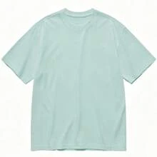Big Jesus Fan Graphic Top-Loose-Fit Easy Relaxed Style, - Light Green - View 4