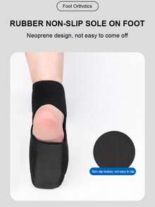 1pc Foot Drop Correction Brace Ankle Orthosis Support, Adjustable Foot Splint, Suitable For Plantar Fasciitis Night Stretching, Correcting Foot Inversion/Eversion, Unisex Plantar Fasciitis Night Correction Sock - Multicolor - View 3