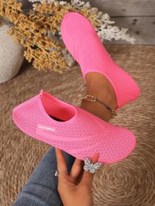Couples Beach Shoes Non-Slip Breathable Outdoor Water Shoes For Swimming Diving Quick-Dry Soft Sole Creek Trekking Shoes For Men - Pink - View 1
