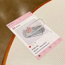 1pc Ins Style Mirror Makeup Phone Stand Phone Case Back Adhesive Foldable Bracket Anti-Drop Desktop Back Sticker Portable - Multicolor - View 13