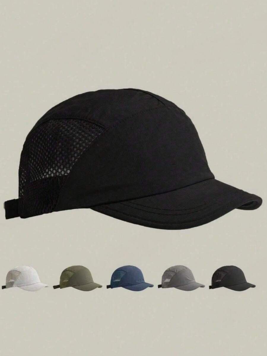 1pc Men's Baseball Cap Spring/Summer New Lightweight Running Hat Outdoor Sports Breathable Sun Protection Adjustable Curved Brim Dad Hat Women's Simple Fashion Versatile Spring/Summer Sports Essential Unisex Couple Hiking Casual Cycling Hat Suitable For Various Occasions - A - View 1