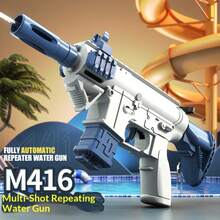 1pc 2026 New Mini M4-16 Manual Pressure Water Gun Toy, Large Size Water Blaster For Summer, Birthday Gift - Multicolor - View 3