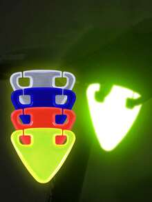 1 pieza Pegatina reflectante de alta visibilidad para bicicleta | Reflector de advertencia para montar de noche en caso de emergencia cuando la luz trasera falla | Equipo para bicicleta de montaña & bicicleta de carretera - Multicolor - Ver 4