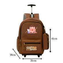 Mochila Escolar Infantil com Rodinhas e Estojo Lateral - mochila com rodinha mod5 - Visão 3