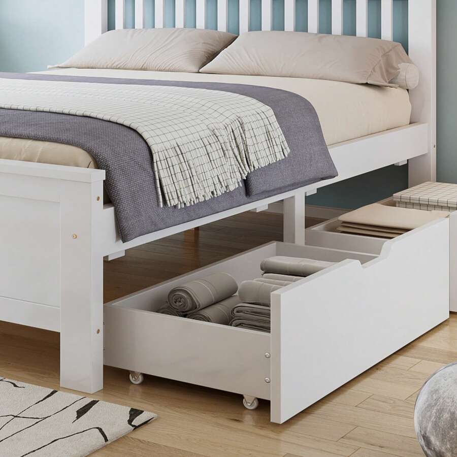 Bed Bases & Foundations - White - View 1