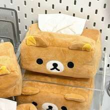 1pc Rilakkuma Relaxed Bear Girls Tissue Box Cover Storage Student Dorm Limited Edition - Multi-color - View 5