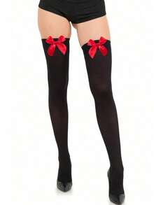 1 Pair Women's Velvet Over-The-Knee Thigh High Socks, Long Tube Socks, Non-Slip - Multicolor - View 11