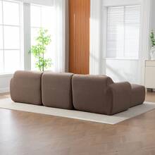 Modular Sofa Chenille 3 Seat Camel - Camel 3 Seat - View 4