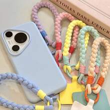 This Durable, Braided Short Wrist Strap Features A "Dopamine-Style" Macaron Color Palette; Versatile And Stylish, It Makes An Excellent Gift For Friends And Family-Perfect For Birthdays, Holidays, Or Summer Beach Vacations. - Multicolor - View 2