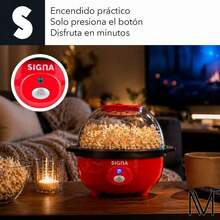 650W Electric Round Popcorn Maker, Sphere-Shaped With Measuring Lid - US A Type Plug(110-127V) - View 2