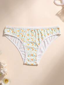 5 PCS Women Sexy Triangle Panties V Waist Seamless Briefs Ribbed Cotton Printing Soft Comfortable Breathable Underwear For Yoga Sports And Daily Wear - Multicolor - View 4