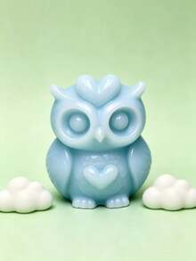 1pc Pumpkin/Ghost/Owl/Birthday Duck Shaped Aromatherapy Candle Silicone Mold, Home Decor/Gift Plaster Mold, Handmade Epoxy Resin Casting Mold, Art Decorative Clay Plaster Mold/Non-Stick Easy Release/Heat Resistant - D-white - View 6