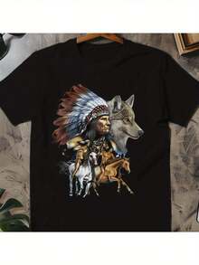 Men T-Shirts - 黑色 - 查看 7