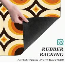1pc Pattern Printed Long Runner Mat, Home Floor Mat, Doorway Entrance Mat, Indoor Entryway Mat, Bedroom Bedside Mat, Kitchen Mat, Kitchen Long Runner Mat, Suitable For Living Room, Laundry Room, Bathroom - Multicolor - View 8