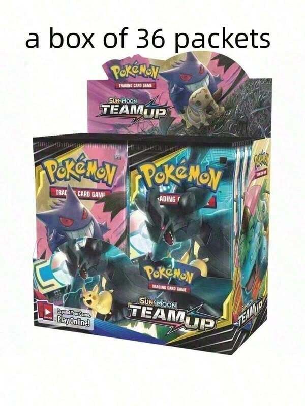Pokemon Pokémon TCG Booster Pack, English Version, 1 Box Of 360pcs, 1 Pack Of 10 Cards, Sun & Moon Series, Card Expansion Pack, Card Collection, Rare Cards, Card Battle, Tabletop Game, Holiday Gift, Party Favor, Christmas Gift, Gift For Classmates