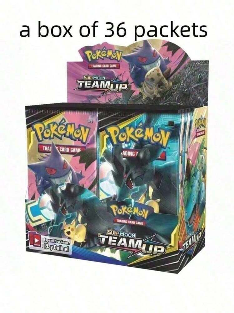 Pokemon Pokémon TCG Booster Pack, English Version, 1 Box Of 360pcs, 1 Pack Of 10 Cards, Sun & Moon Series, Card Expansion Pack, Card Collection, Rare Cards, Card Battle, Tabletop Game, Holiday Gift, Party Favor, Christmas Gift, Gift For Classmates - Random Styles - View 1