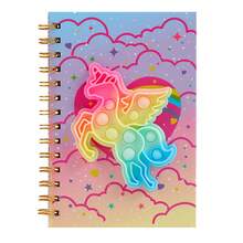 1 Beautifully Bound Student Notebook, 80 Pages, Unicorn Pattern, With Illustrations, Can Be Used As A Stress Relief Journal Or Ba, First Day Of School - Multicolor - View 7